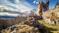 Timeless Castle.Capture the timeless allure of Edinburgh. Generative Ai Royalty Free Stock Photo