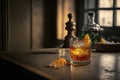 A Timeless Classic: The Old Fashioned Cocktail, Generative AI Royalty Free Stock Photo