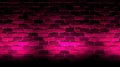 timeless dark neon brick background