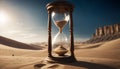 Timeless Desert Hourglass Royalty Free Stock Photo
