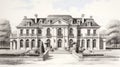 Timeless Elegance: French Provincial Luxury Villa Sketch