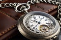 Timeless Elegance: Macro Photography Reveals the Intricacies of a Tarnished Silver Pocket Watch