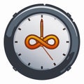 Timeless Eternity Clock with Infinity Symbol Royalty Free Stock Photo