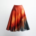 Timeless Grace: Leatherhide Skirt With Digital Airbrushing Design Royalty Free Stock Photo