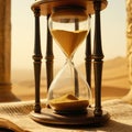 Timeless Hourglass in Desert Light