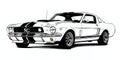 Timeless Lineart: Ford Mustang Shelby GT350 1965