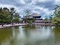 Timeless Tranquility: Nara Temple and Scenic Japanese Garden, Kyoto, Japan Royalty Free Stock Photo