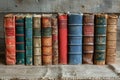 Timeless Treasures: Exploring the Charm of Old Leather Bound Books Royalty Free Stock Photo