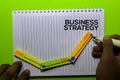 Timeline Business Strategy 2019 - 2020 - 2021 Years on Book. Isolated on office desk background