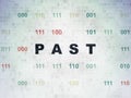 Timeline concept: Past on Digital Data Paper background Royalty Free Stock Photo