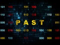 Timeline concept: Past on Digital background Royalty Free Stock Photo