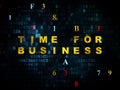 Timeline concept: Time for Business on Digital Royalty Free Stock Photo