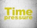 Timeline concept: Time Pressure on wall background Royalty Free Stock Photo