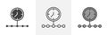 Timeline icon vector