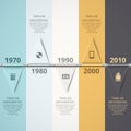 Timeline Infographic Royalty Free Stock Photo