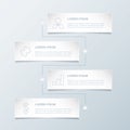 Timeline infographic template with business icons