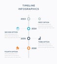 Timeline infographics for data visualization. Vector illustration.