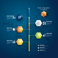 Timeline infographics design template.
