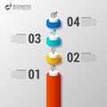 Timeline infographics design template. Business concept. Vector Royalty Free Stock Photo