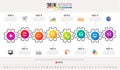 Timeline Infographics Design Template Royalty Free Stock Photo