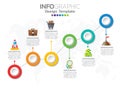 Timeline infographics design template with options, process diagram, vector eps10 illustration