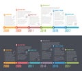 Timeline Infographics Royalty Free Stock Photo