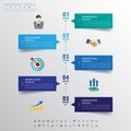 Timeline infographics with icons set. vector. illustration.