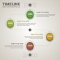 Timeline infographics template. Royalty Free Stock Photo