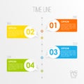 Timeline infographics template, Royalty Free Stock Photo