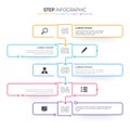 Timeline infographics template. Milestone or process diagram concept