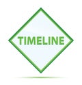 Timeline modern abstract green diamond button Royalty Free Stock Photo