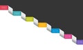 Timeline Ribbon. Next step concept. Royalty Free Stock Photo