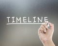 Timeline text Royalty Free Stock Photo