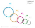 Timeline to display your data with Infographic elements Royalty Free Stock Photo
