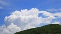 Timelpase of cumulo nimbus clouds in Pyrenees, France