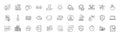 Timer, Champagne and Binary code line icons. For web app, printing. Line icons. Vector
