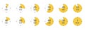 Timer, clock, stopwatch isolated set icons. Countdown timer symbol icon. Vector illustration Royalty Free Stock Photo