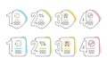 Timer, Exchange currency and Metro subway icons set. Audit sign. Vector