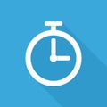 Timer icon, modern minimal flat design style. Stopwatch symbol, vector illustration Royalty Free Stock Photo