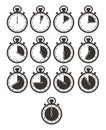 Timer icon sets - stop watch