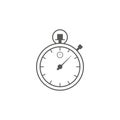 Timer icon vector. Waiting, Time and Clock concept. Line art icon. Business and management.