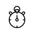 Timer vector thin line icon Royalty Free Stock Photo