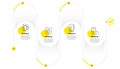 Timer, Outsourcing and Water cooler icons set. Scroll down sign. Vector