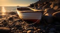 Traditional British Landscape: A Boat On The Beach