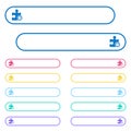 Timer plugin icons in rounded color menu buttons