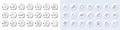Timer, Ranking stars and Certificate line icons. For web app, printing. Line icons. Vector