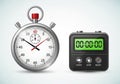 Timer is rectangular with a black case, showing 00:00:00 on its Royalty Free Stock Photo