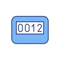 Timer RGB color icon Royalty Free Stock Photo