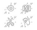 Timer, Scissors and Creative design icons set. Mindfulness stress sign. Vector Royalty Free Stock Photo