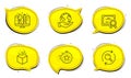 Timer, Search and Augmented reality icons set. Creative design sign. Vector